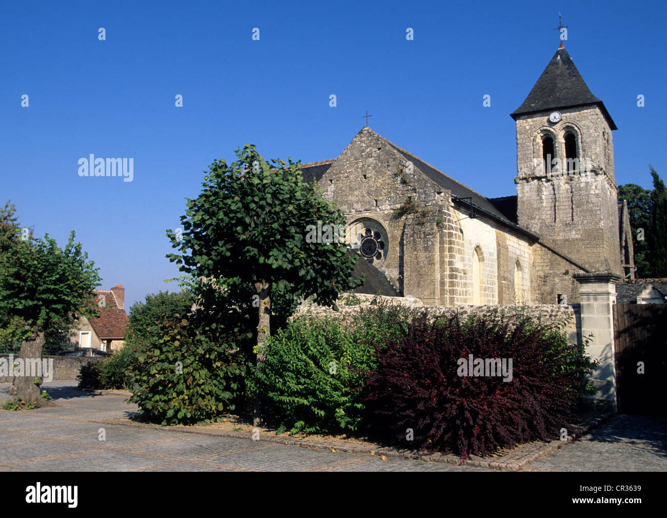 France, Indre et Loire, Touraine de l'écrivain français Balzac, sache, l'église Banque D'Images