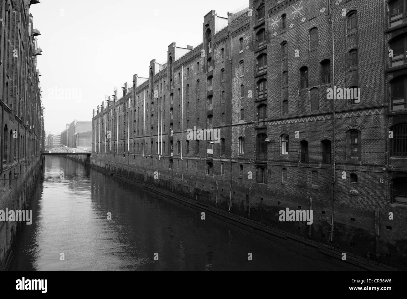 Kehrwiederfleet dans le canal historique d'entrepôts Speicherstadt, Hambourg, Allemagne, Europe Banque D'Images