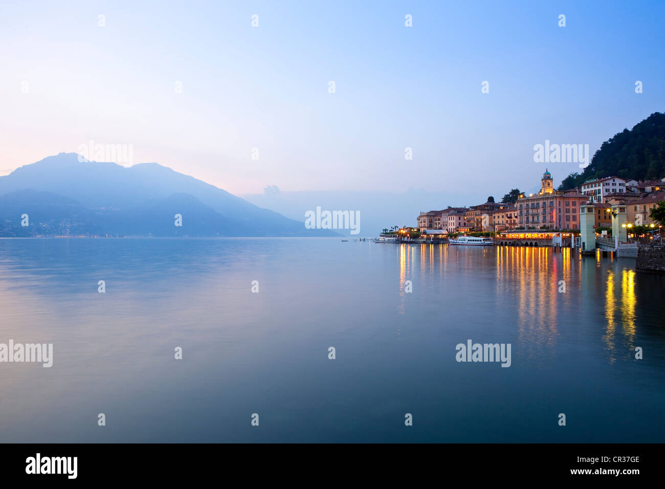 L'Italie, la Lombardie, le lac de Côme, le village de Bellagio Banque D'Images