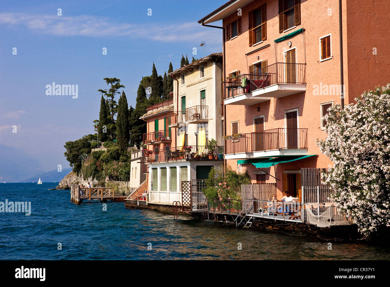 Italie, Vénétie, le lac de Garde, Malcesine Banque D'Images