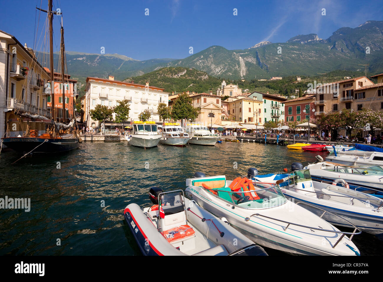 Italie, Vénétie, le lac de Garde, Malcesine Banque D'Images