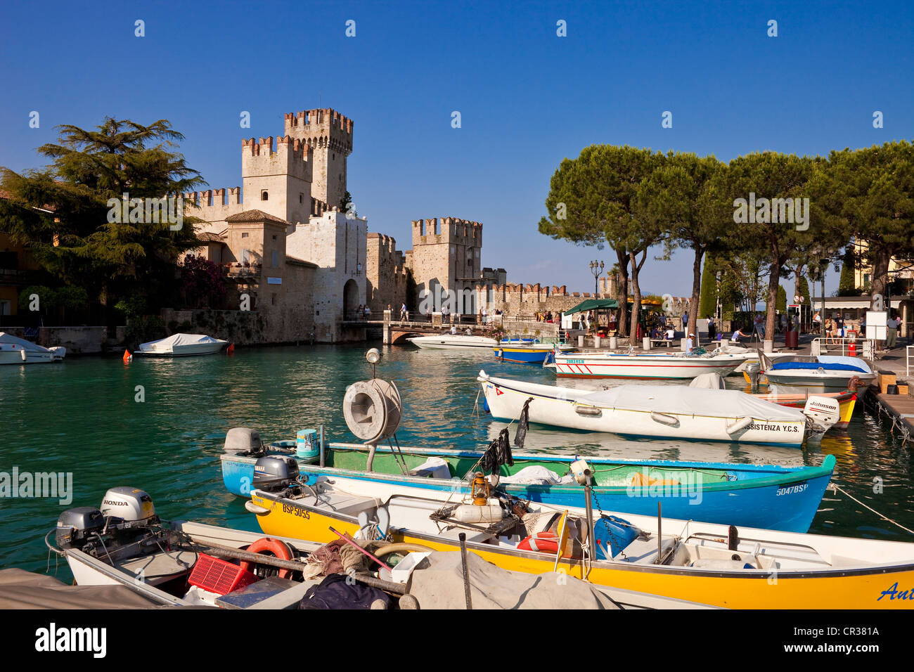 L'Italie, la Lombardie, le lac de Garde Sirmione Banque D'Images