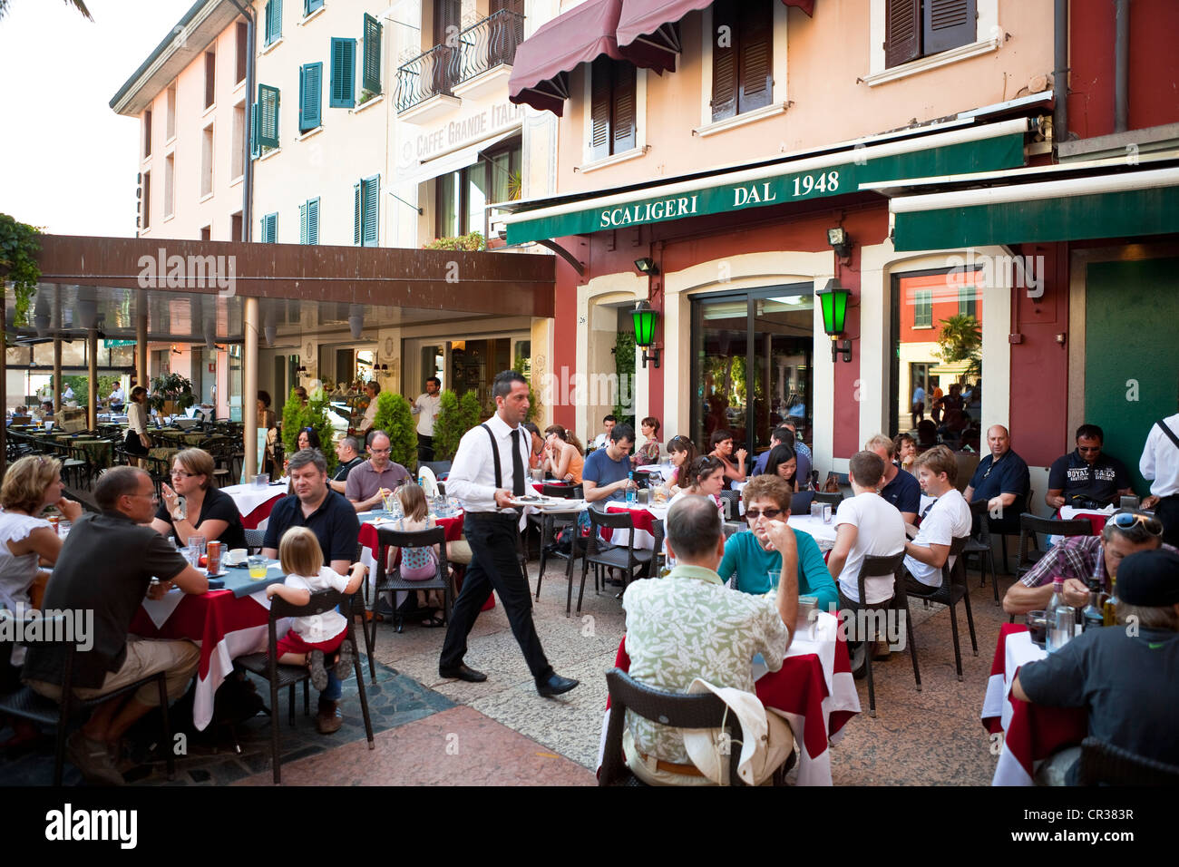 L'Italie, la Lombardie, le lac de Garde Sirmione Banque D'Images