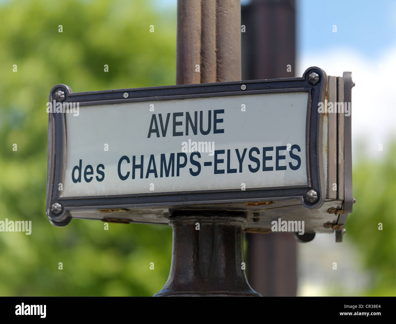 L'Avenue des Champs- Elysées, Paris Banque D'Images