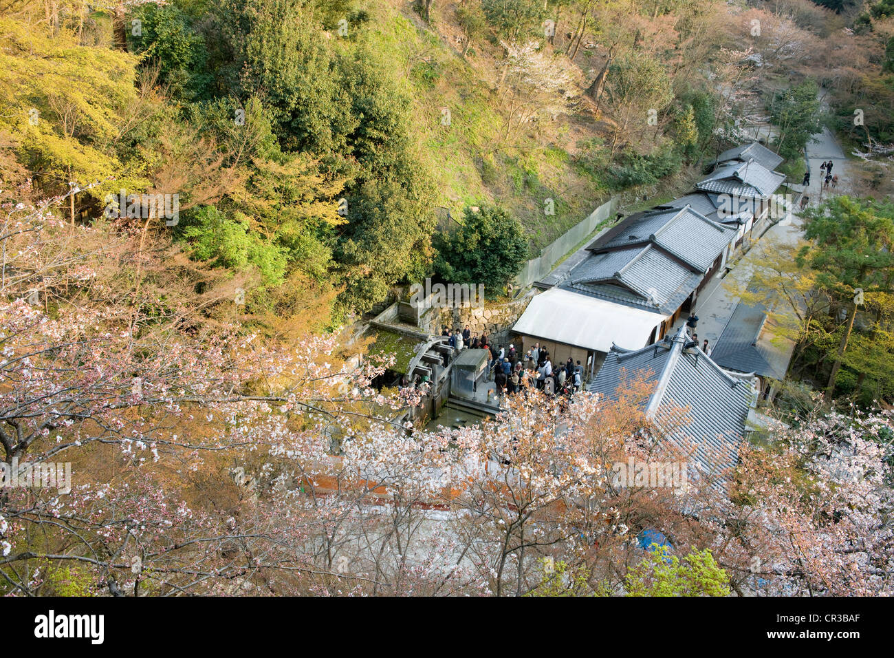 Le Japon, l'île de Honshu, la région de Kinki, ville de Kyoto, Temple Kiyomizu Dera UNESCO World Heritage Banque D'Images