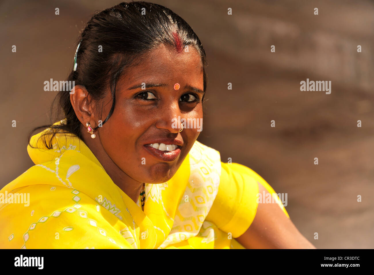Femme indienne, Jaipur, Rajasthan, Inde du nord, l'Asie Banque D'Images