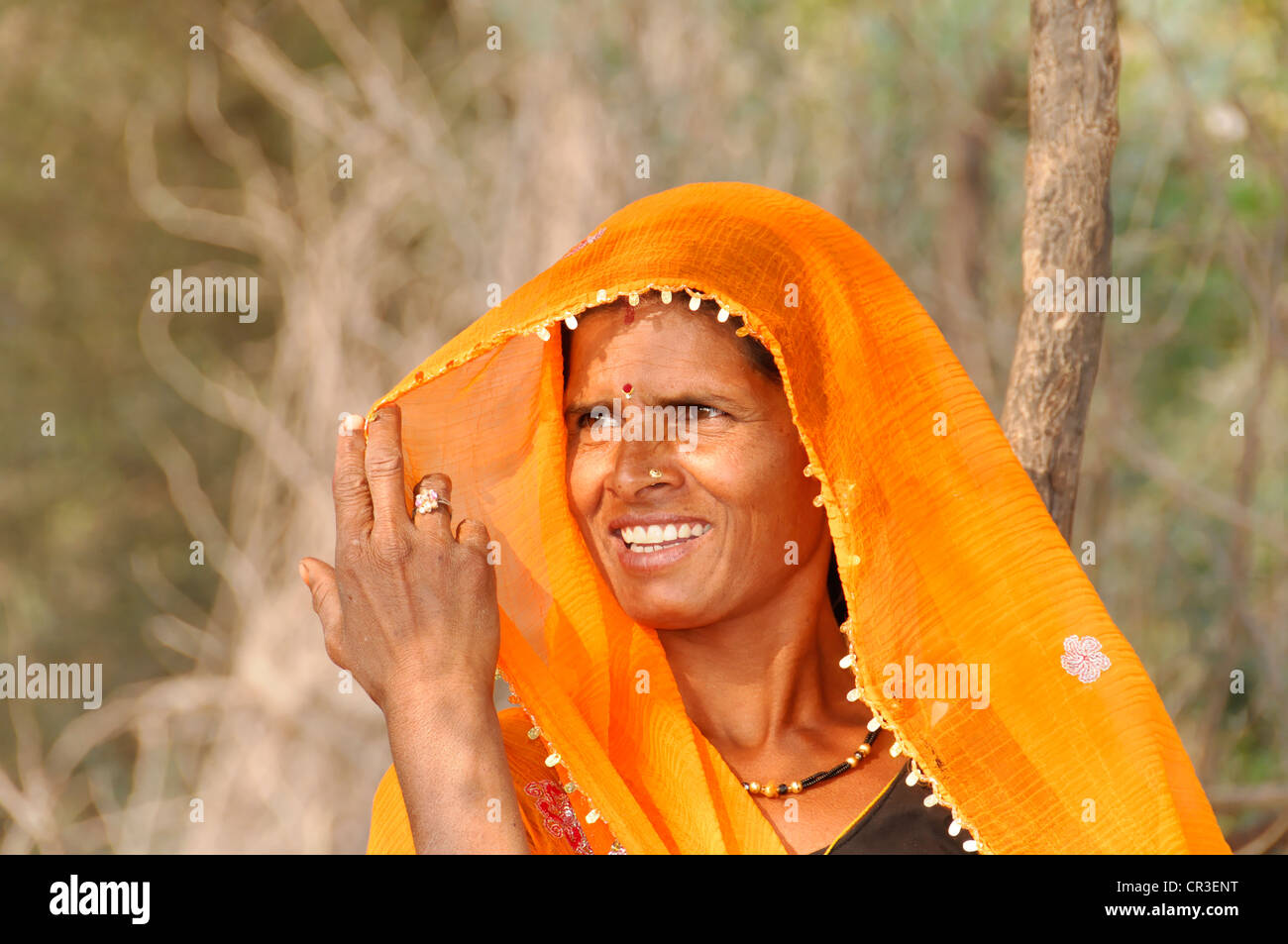 Femme indienne à Kota, portrait, Rajasthan, Inde du nord, l'Asie Banque D'Images