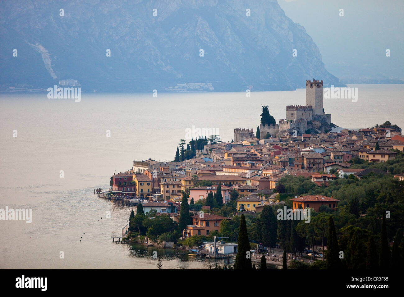 Italie, Vénétie, le lac de Garde, Malcesine Banque D'Images