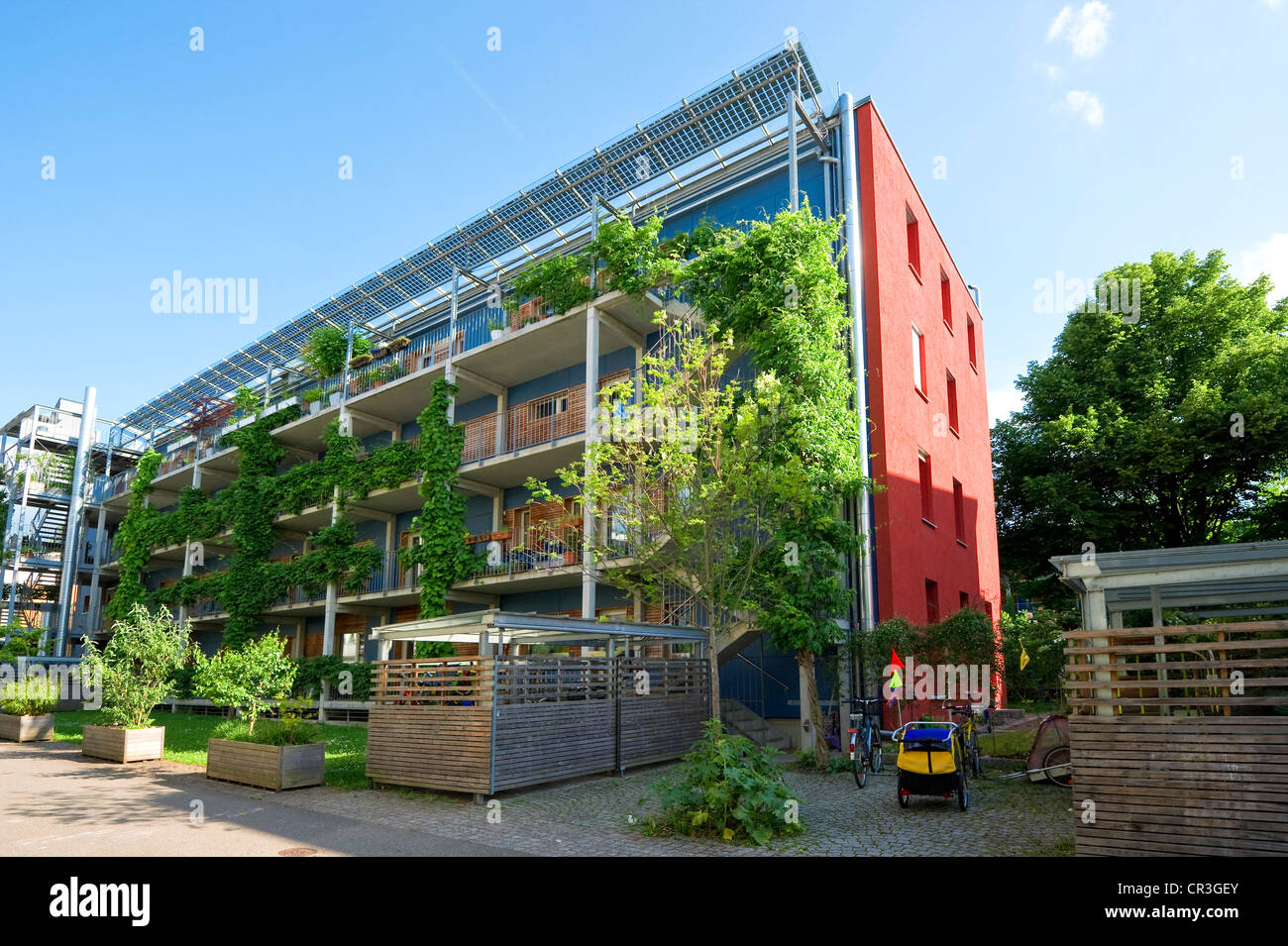Maison passive, quartier Vauban, Freiburg im Breisgau, BadeWurtemberg