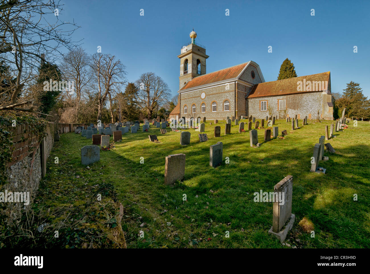 L'église Saint-Laurent, West Wycombe, Buckinghamshire Banque D'Images