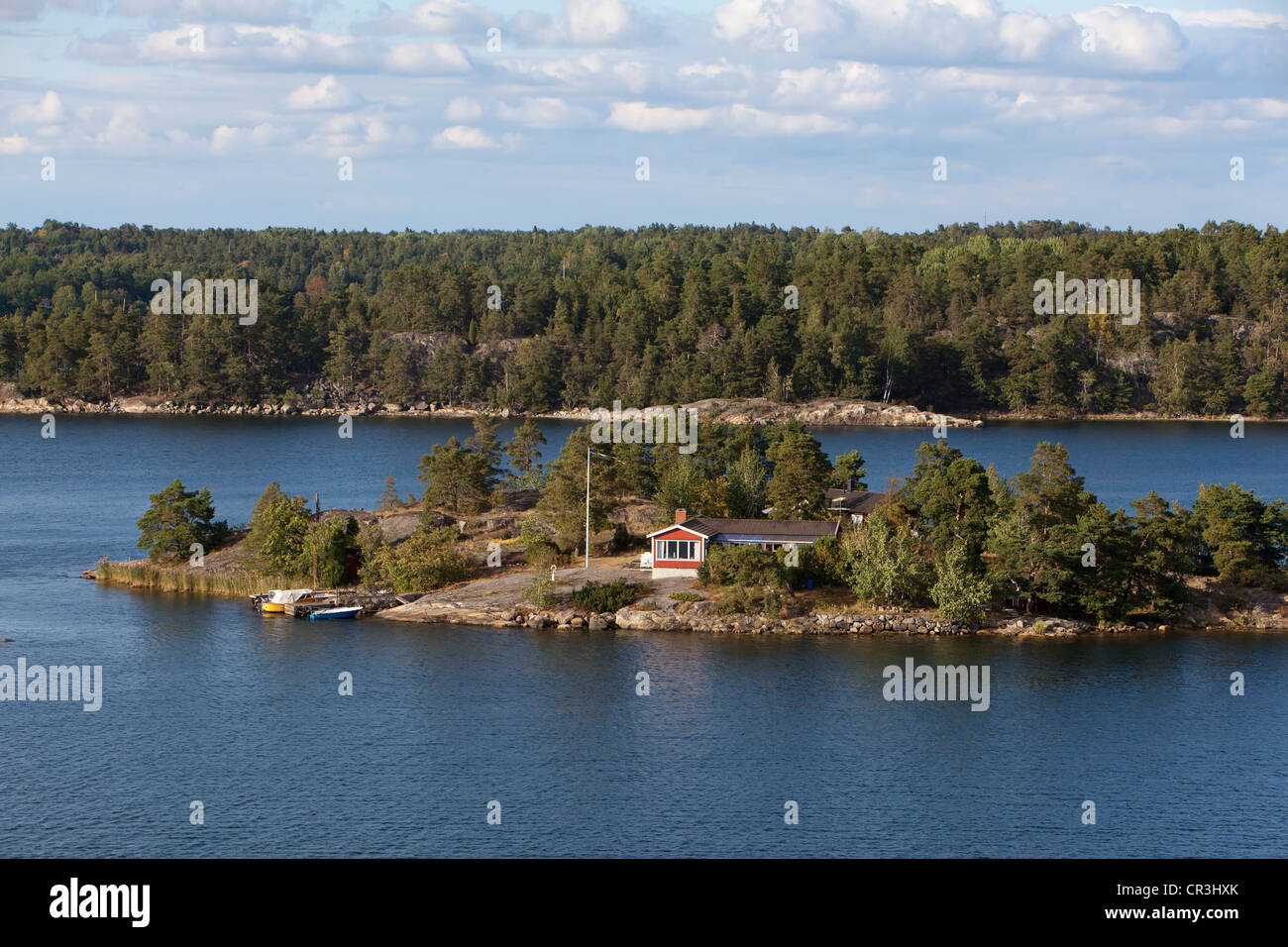 Petite île dans l'archipel suédois, la mer Baltique, la Suède, Europe Banque D'Images