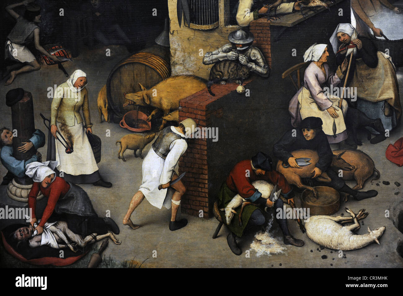 Jan Brueghel l'ancien (1568-1625). Proverbes Russisch, 1559. Huile sur panneau de chêne. Détail. Gemaldegalerie. Berlin. L'Allemagne. Banque D'Images