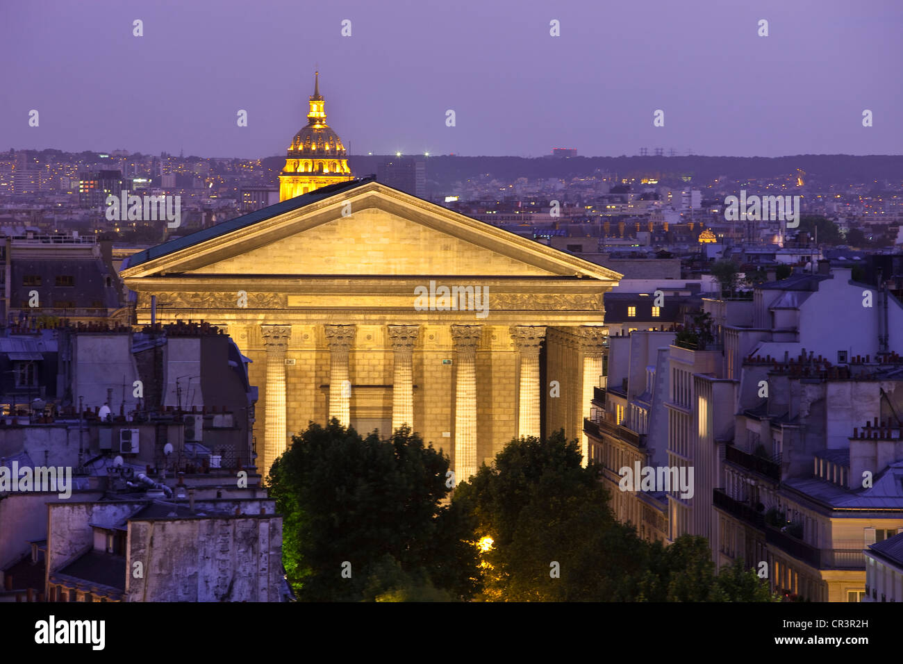 France, Paris, Rue de Lille et la Madeleine Banque D'Images