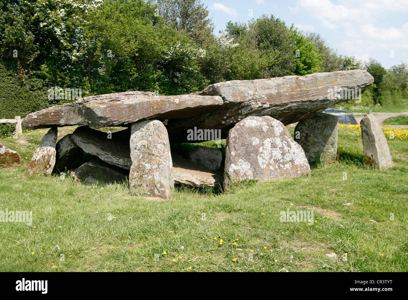 Arthur's Stone sépulture néolithique Dorstone Golden Valley Herefordshire Angleterre UK Banque D'Images