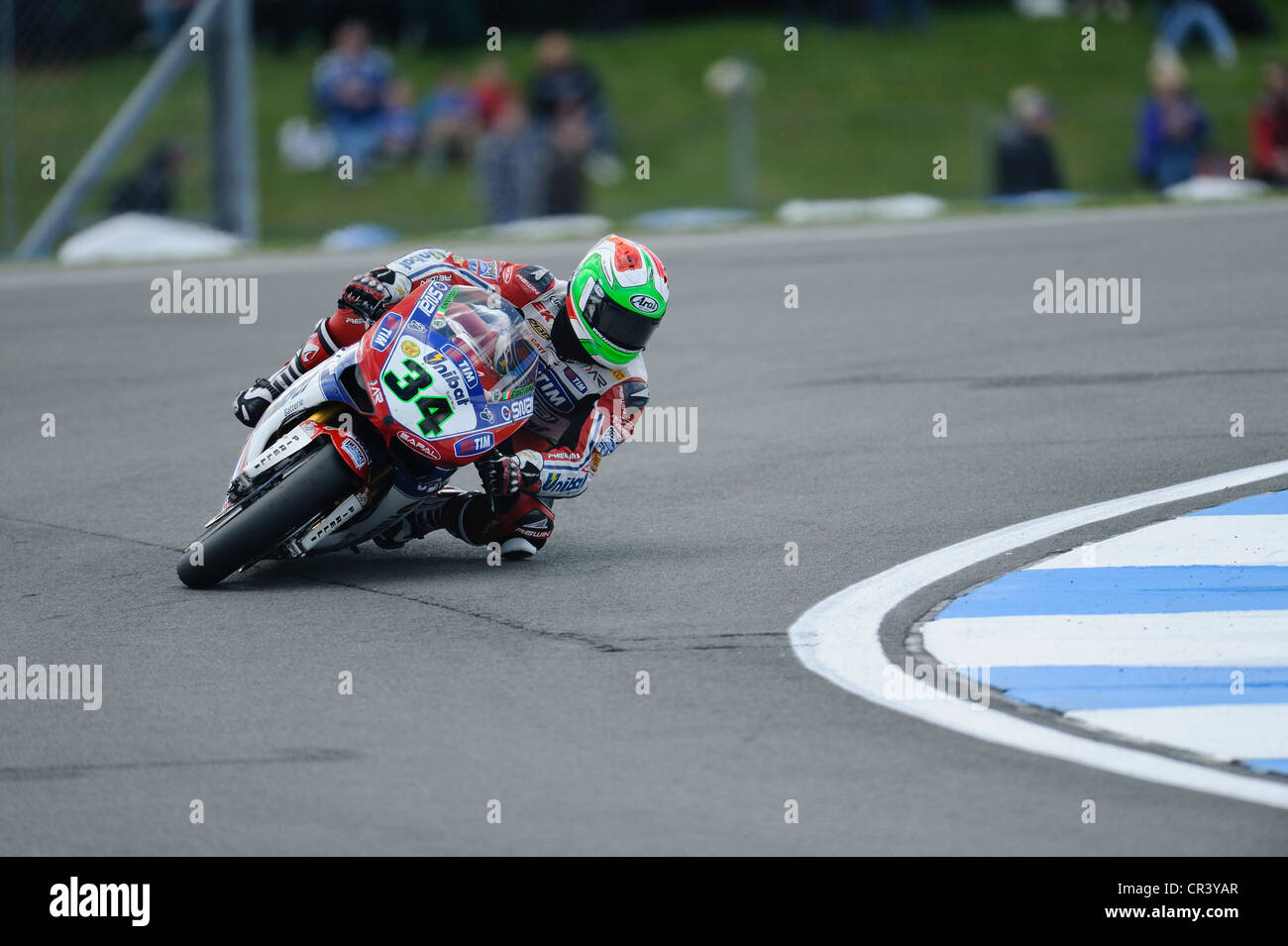 Davide Giugliano sur la Ducati WSBK, 2012 Banque D'Images