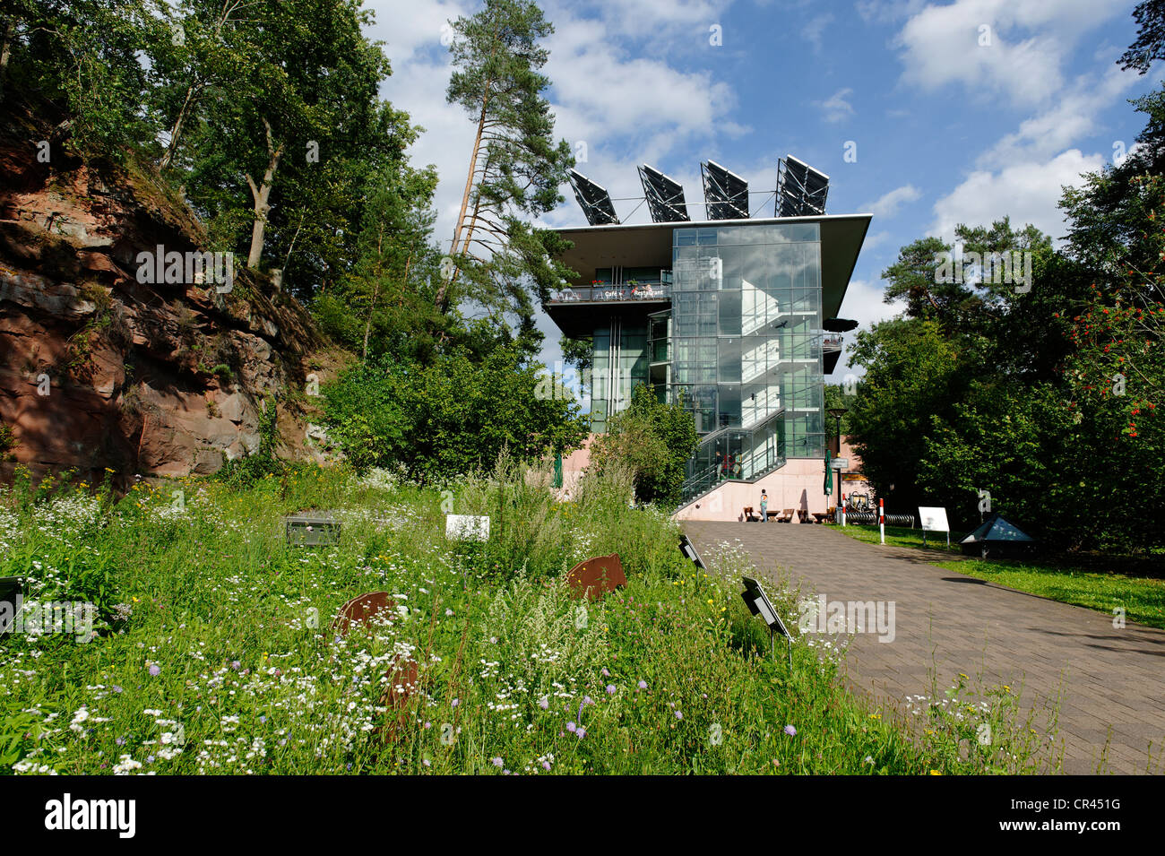 Maison de la biosphère à Fischbach bei Dahn, réserve naturelle de la Forêt du Palatinat, Rhénanie-Palatinat, Allemagne, Europe Banque D'Images