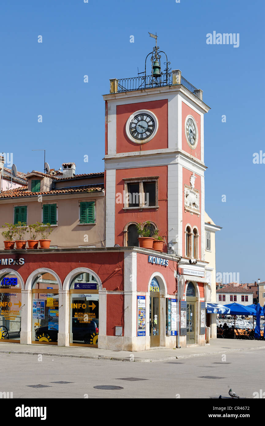 Administration portuaire, Rovinj, Istrie, Croatie, Europe Banque D'Images