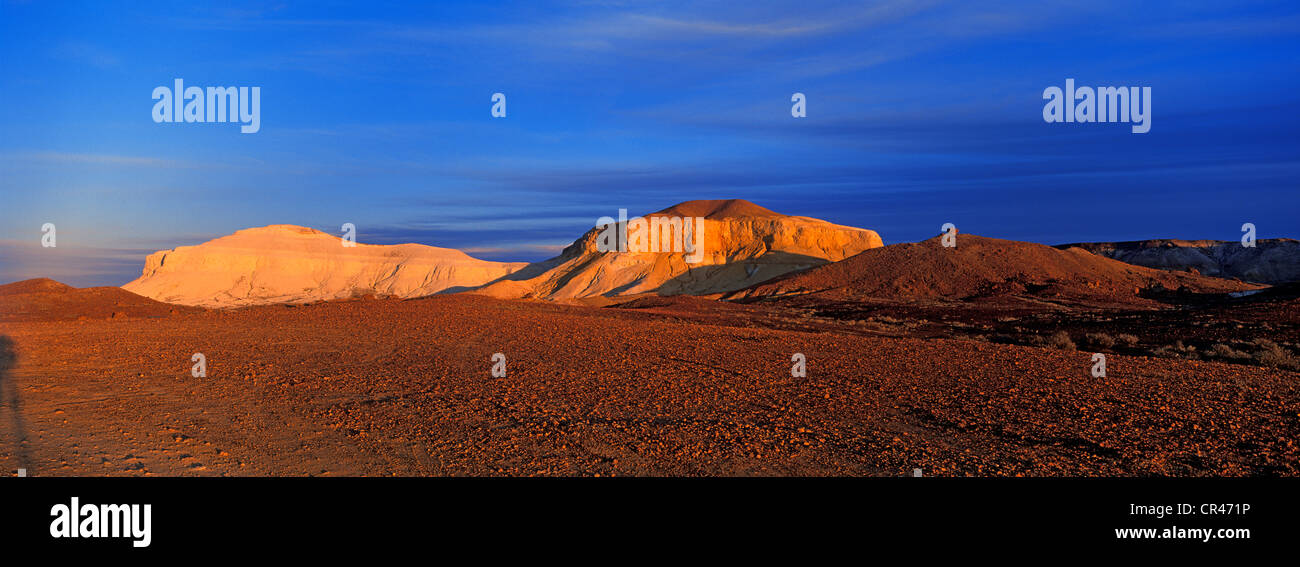 L'Australie, l'Australie du Sud, Coober Pedy, la vallée de la plaine lune, Echappées Banque D'Images