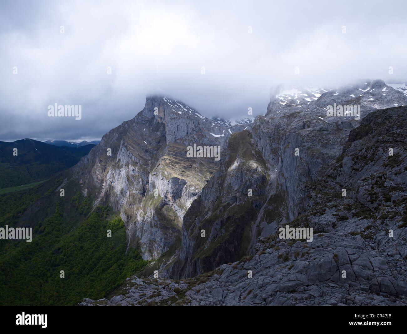 Massif Calcaire des montagnes Picos de Europa, parc national des Picos de Europa, montagnes de Cantabrie, Cantabrie Banque D'Images