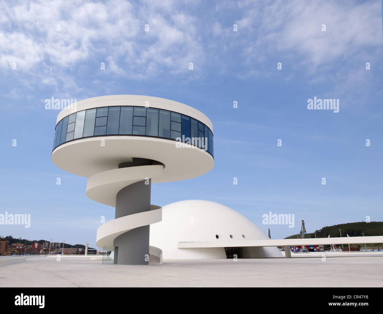 Centre Culturel International Oscar Niemeyer, Centro de Cultura Internacional Oscar Niemeyer Avilés, dans les Asturies, dans le nord de l'Espagne Banque D'Images
