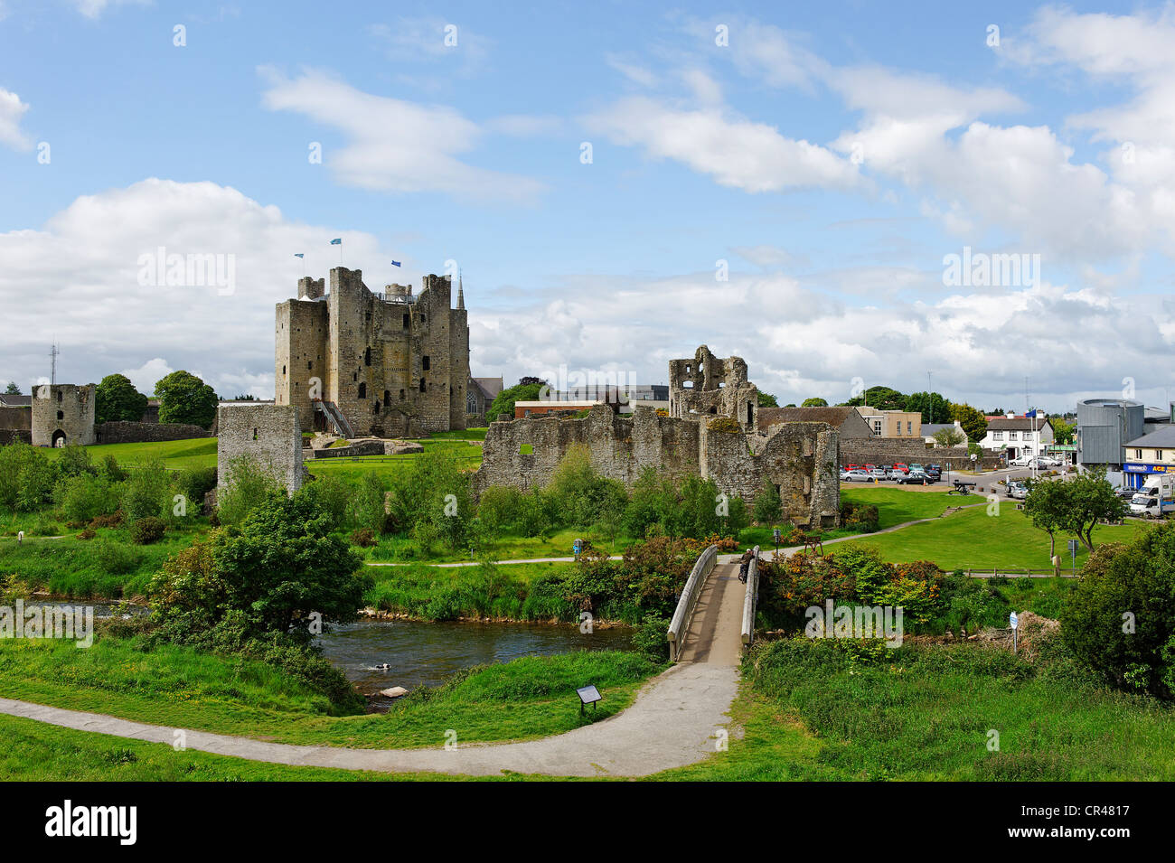 Le Château de Trim, comté de Meath, Irlande, Europe Banque D'Images