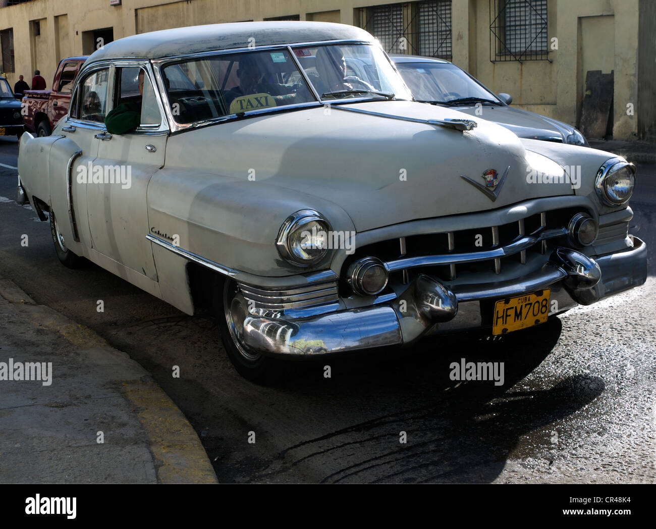 American vintage de voitures dans les rues de La Havane, Cuba, Amérique Latine Banque D'Images