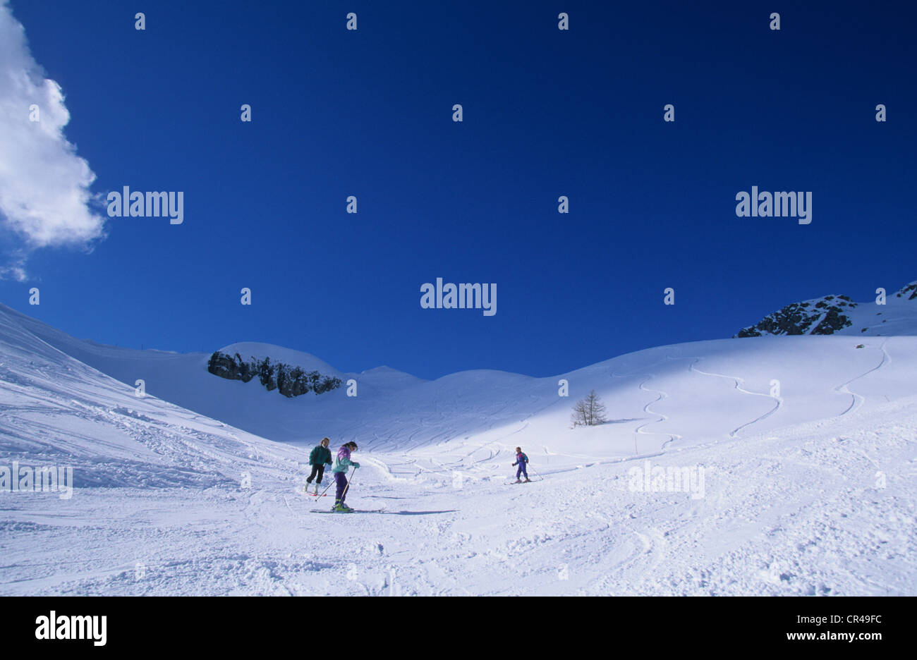 France, Hautes Alpes, Reallon station de ski à proximité, aiguilles de la Brigue Banque D'Images