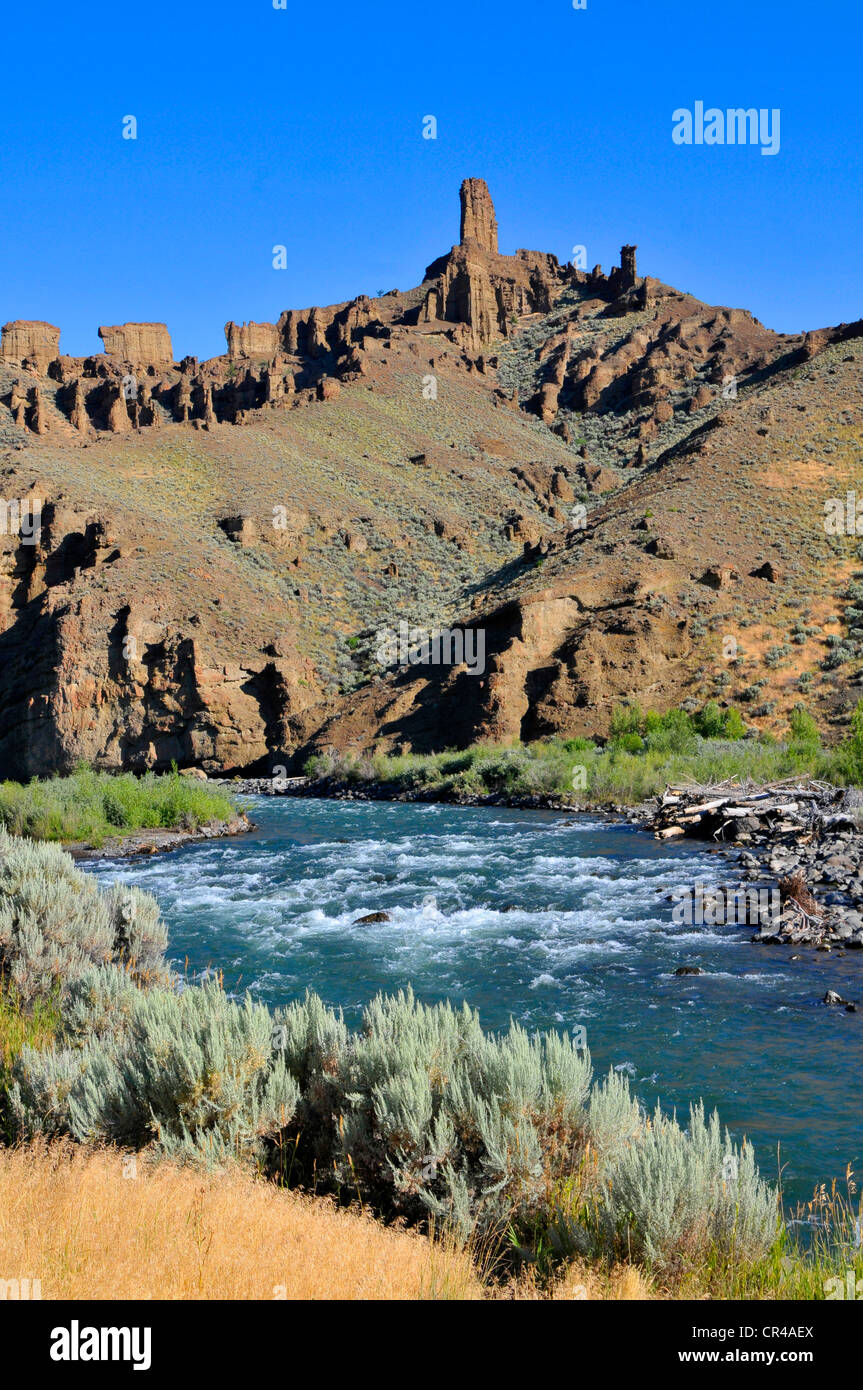 Buffalo Bill Reservoir Forêt nationale de Shoshone Parc National de Yellowstone au Wyoming Banque D'Images