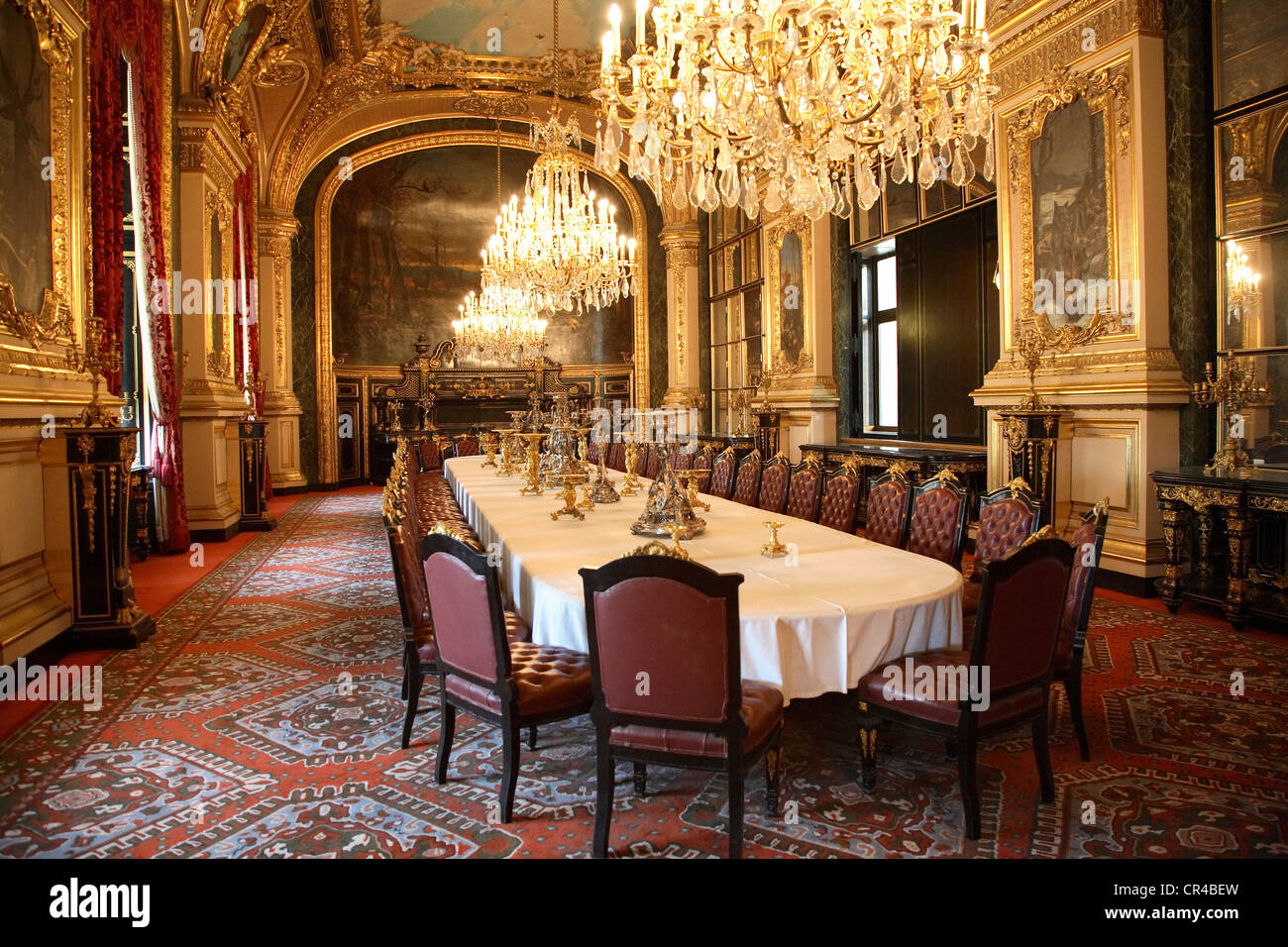 France, Paris, Musée du Louvre, les appartements de Napoléon III situé