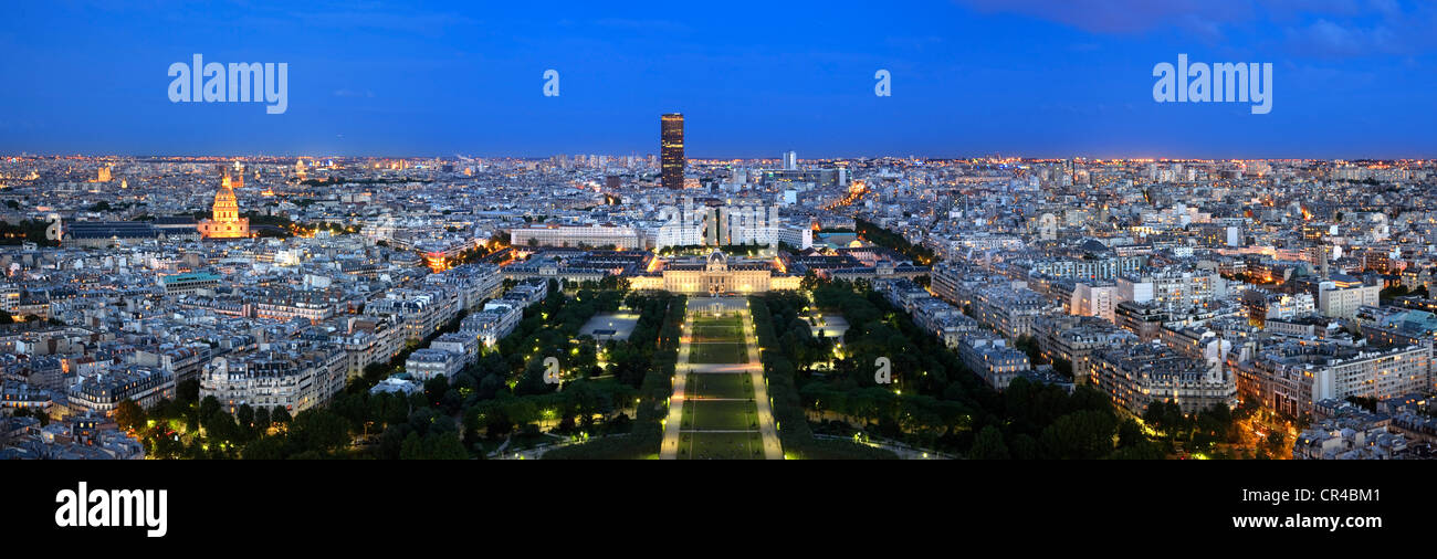 France, Paris, vue générale de la Tour Eiffel Banque D'Images