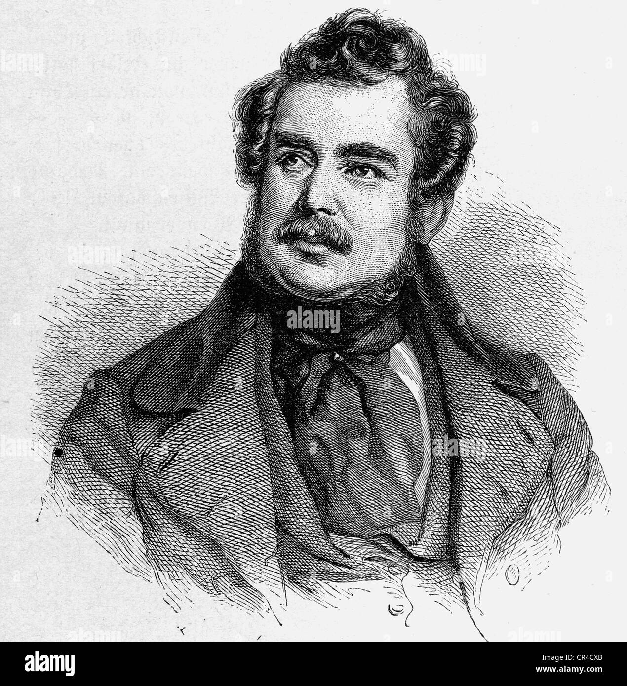 Philipp Gotthard Joseph Christian Karl Anton Freiherr von Zedlitz und Nimmersatt (1790 - 1862), écrivain, officier Banque D'Images