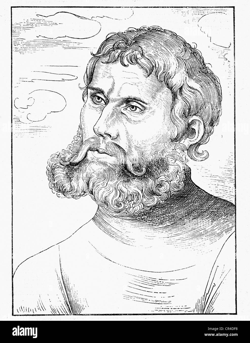 Martin Luther (1483-1546), après son séjour sur la Wartburg Banque D'Images