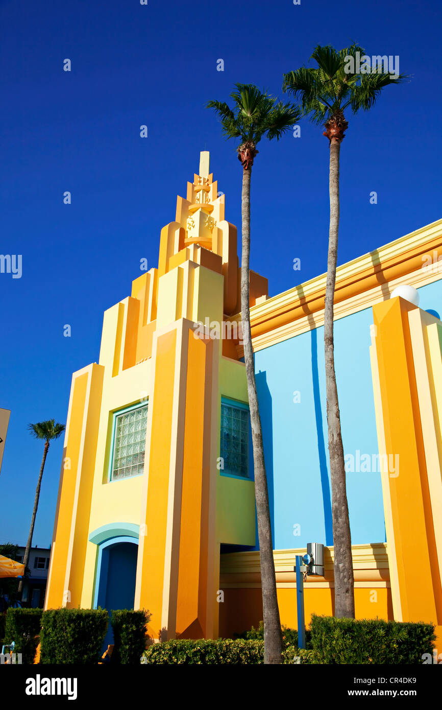 United States, Florida, Cocoa Beach, Ron Jon Surf Shop, de style art déco Banque D'Images