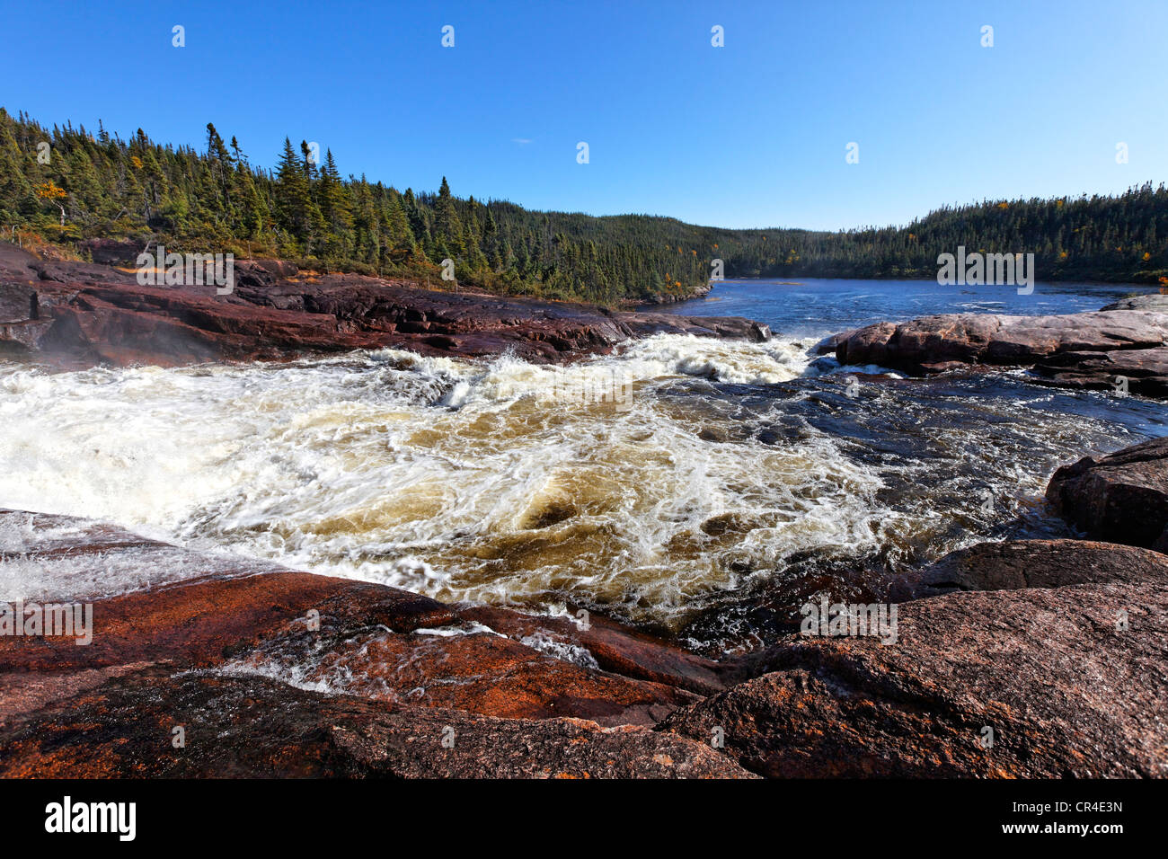 La rivière Manitou, district de Duplessis, Québec, Canada Banque D'Images