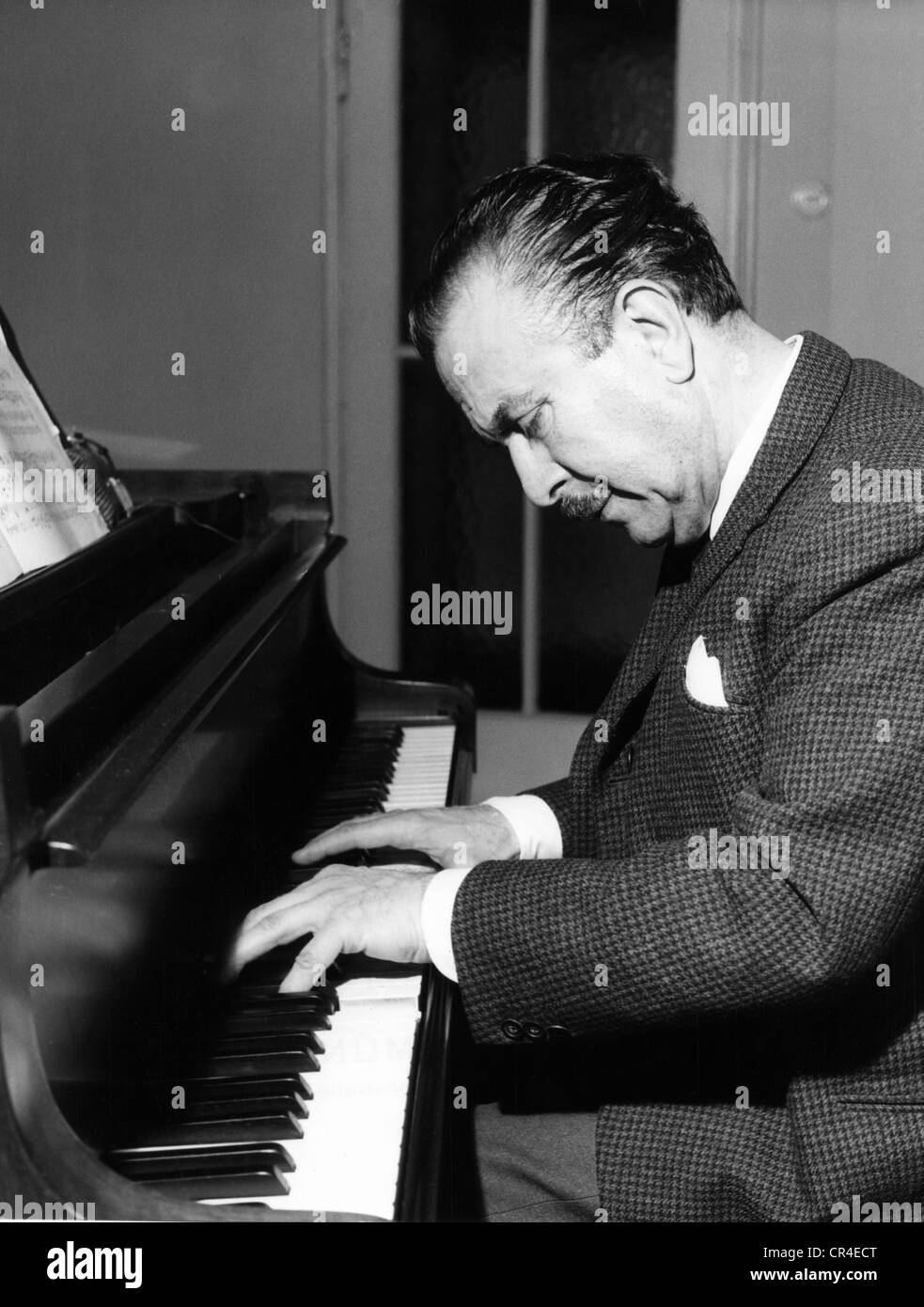 Arrau, Claudio, 6.2.1903 - 9.6.1991, pianiste chilien, mi-longueur, piano, années 1970, Banque D'Images