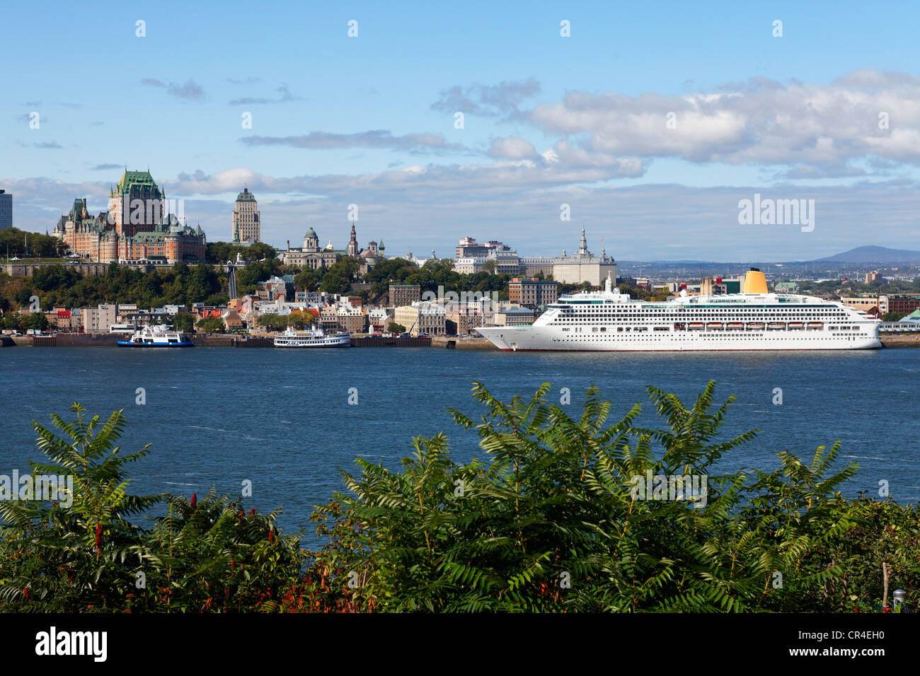 Fleuve Saint-Laurent et le Québec, site du patrimoine mondial de l'Unesco, Québec, Canada Banque D'Images
