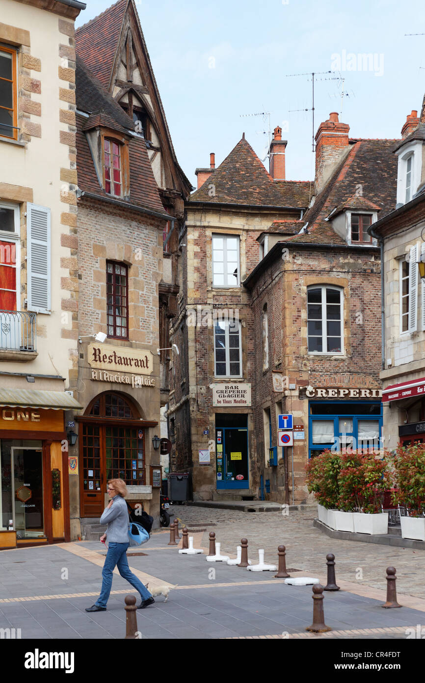 Cité médiévale, Moulins, Allier, Auvergne, France, Europe Banque D'Images