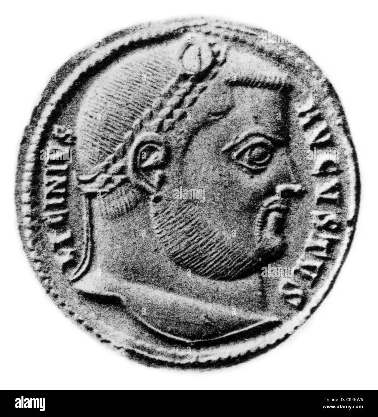 (Gaius Valerius Licinianus Licinius), vers 263 - 325, empereur romain 308 - 324, portrait, coins, vers 312, tétrarchie, Roman Empi Banque D'Images