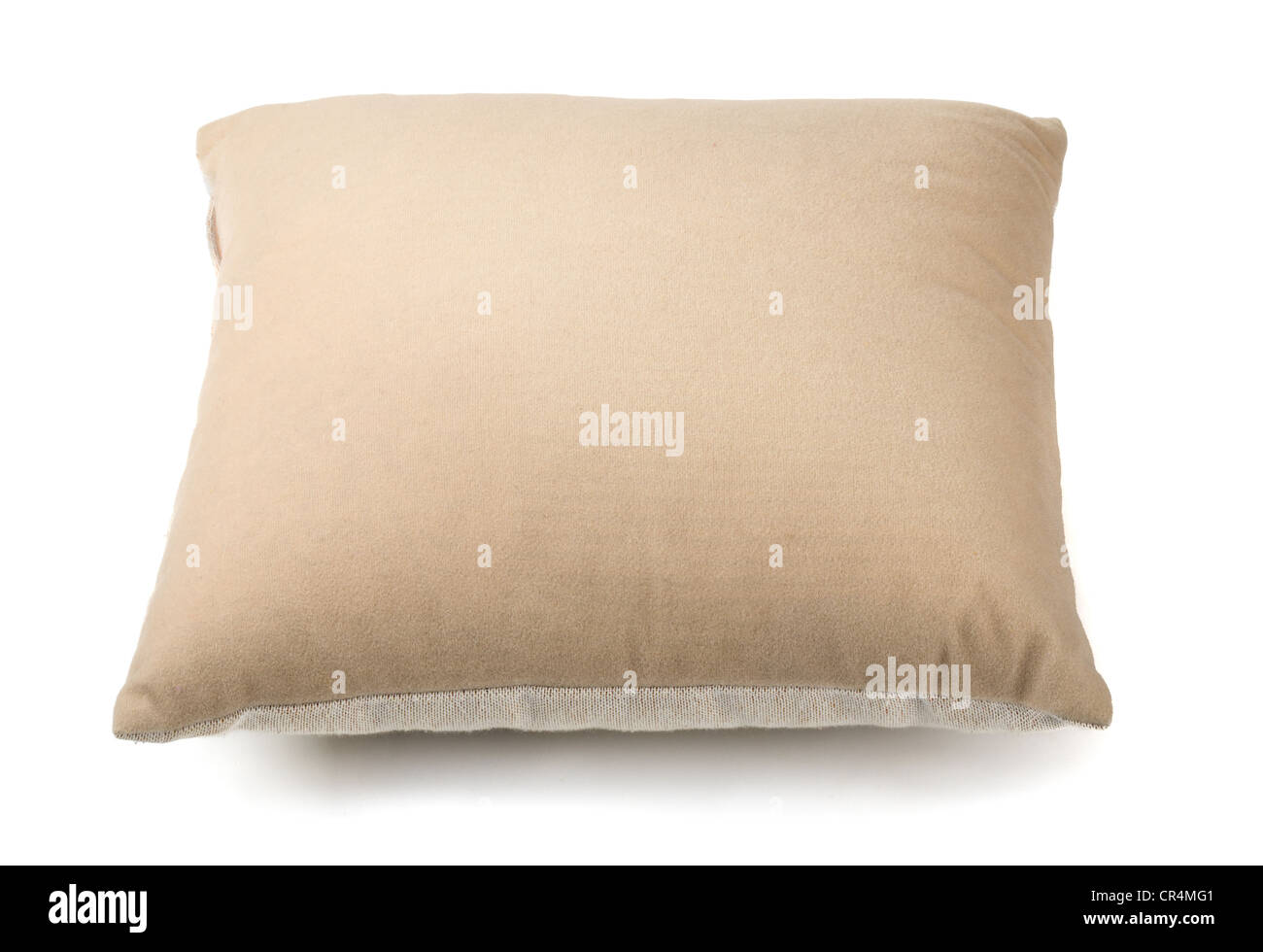 Coussin Beige isolated on white Banque D'Images