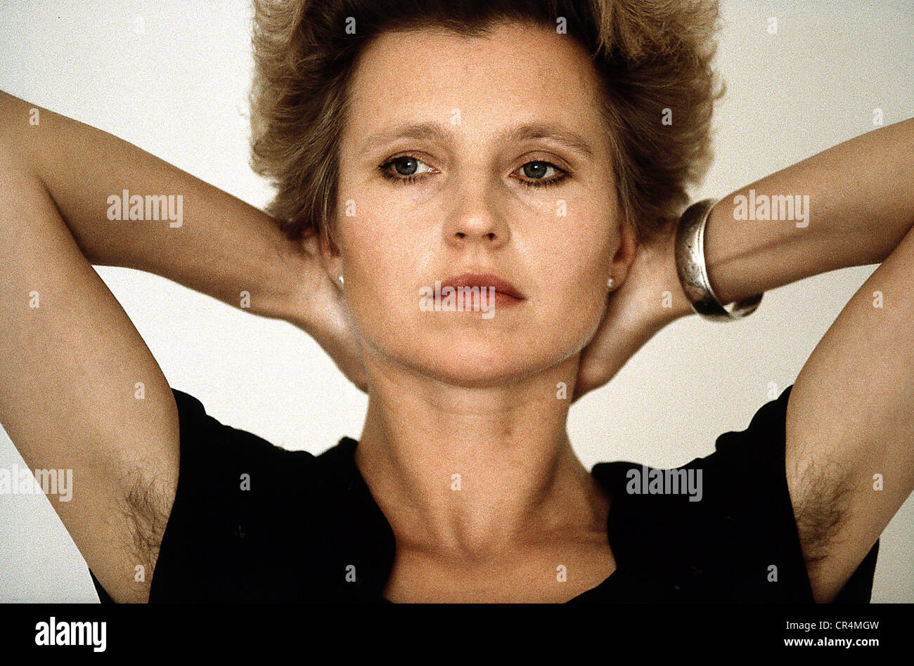 Schygulla, Hanna, * 25.12.1943, actrice allemande, portrait, Berlin, 1982, Banque D'Images