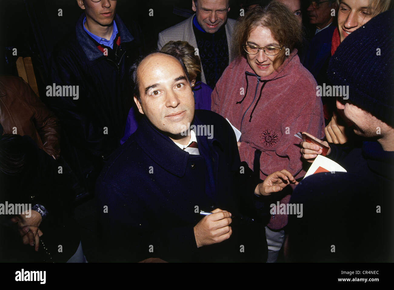 Gysi, Gregor * 16.1.1948, juriste et politicien allemand, président du groupe parlementaire PDS 1990 - 2001, lors de la campagne électorale du Bundestag, Munich, 1994, Banque D'Images