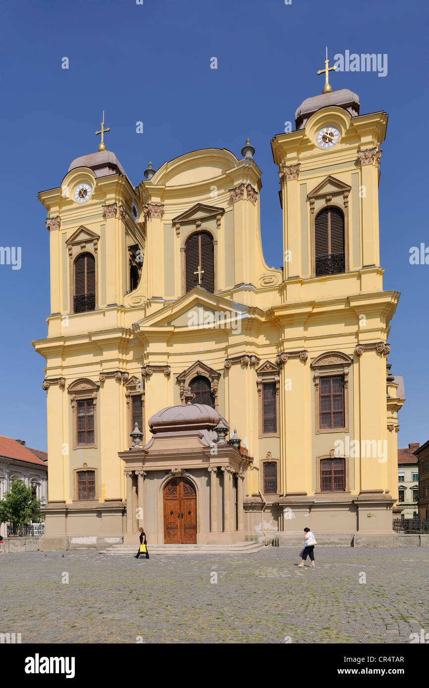 La cathédrale catholique romaine de Timisoara, Timisoara, Roumanie, europe, Banat Banque D'Images