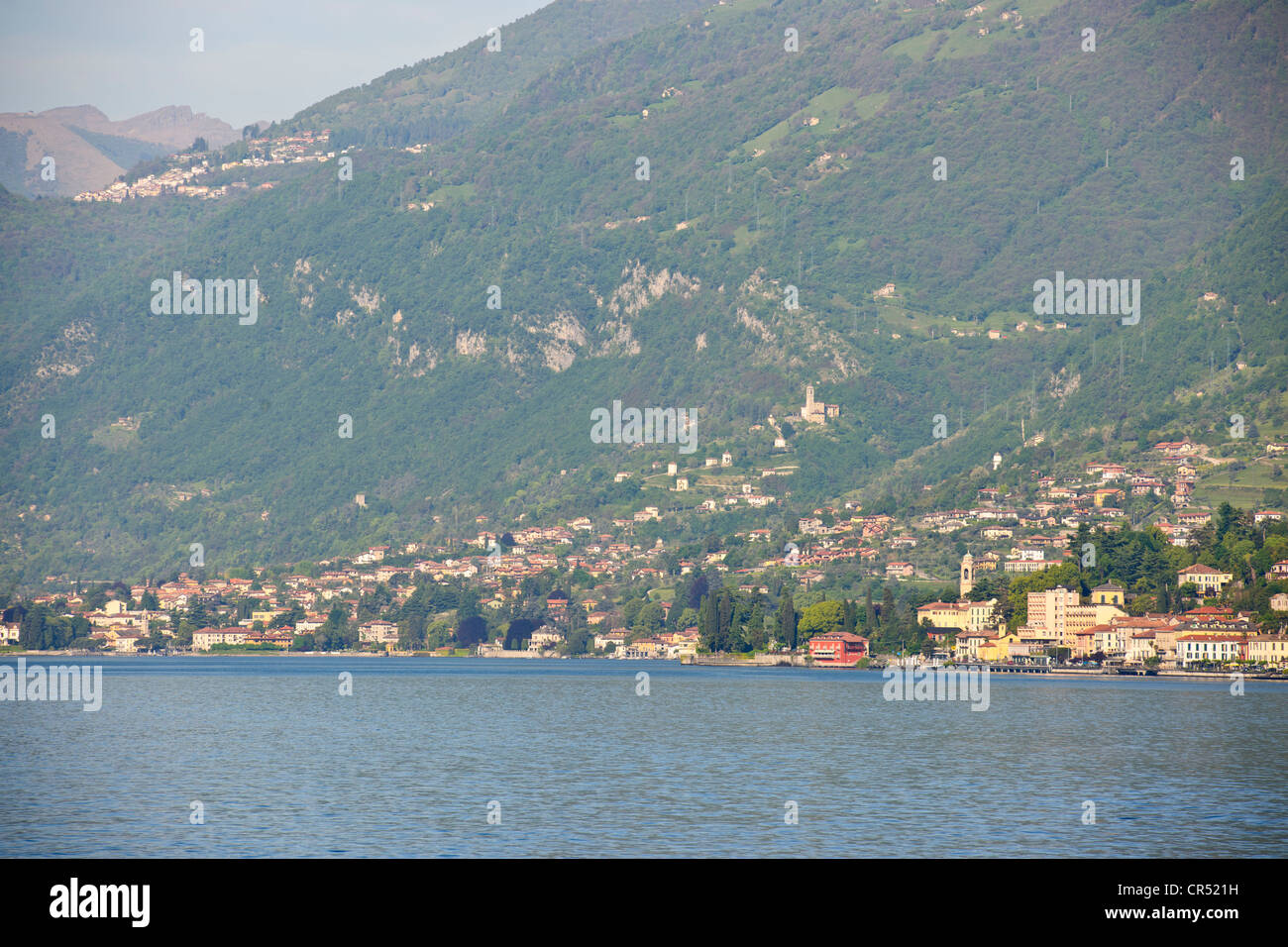 Vue panoramique,vue magnifique sur le lac du Bellagio,Villes, Candenabbia,Tremezzo, Menagio,Villas de luxe, les lacs italiens, le lac de Côme, Italie Banque D'Images