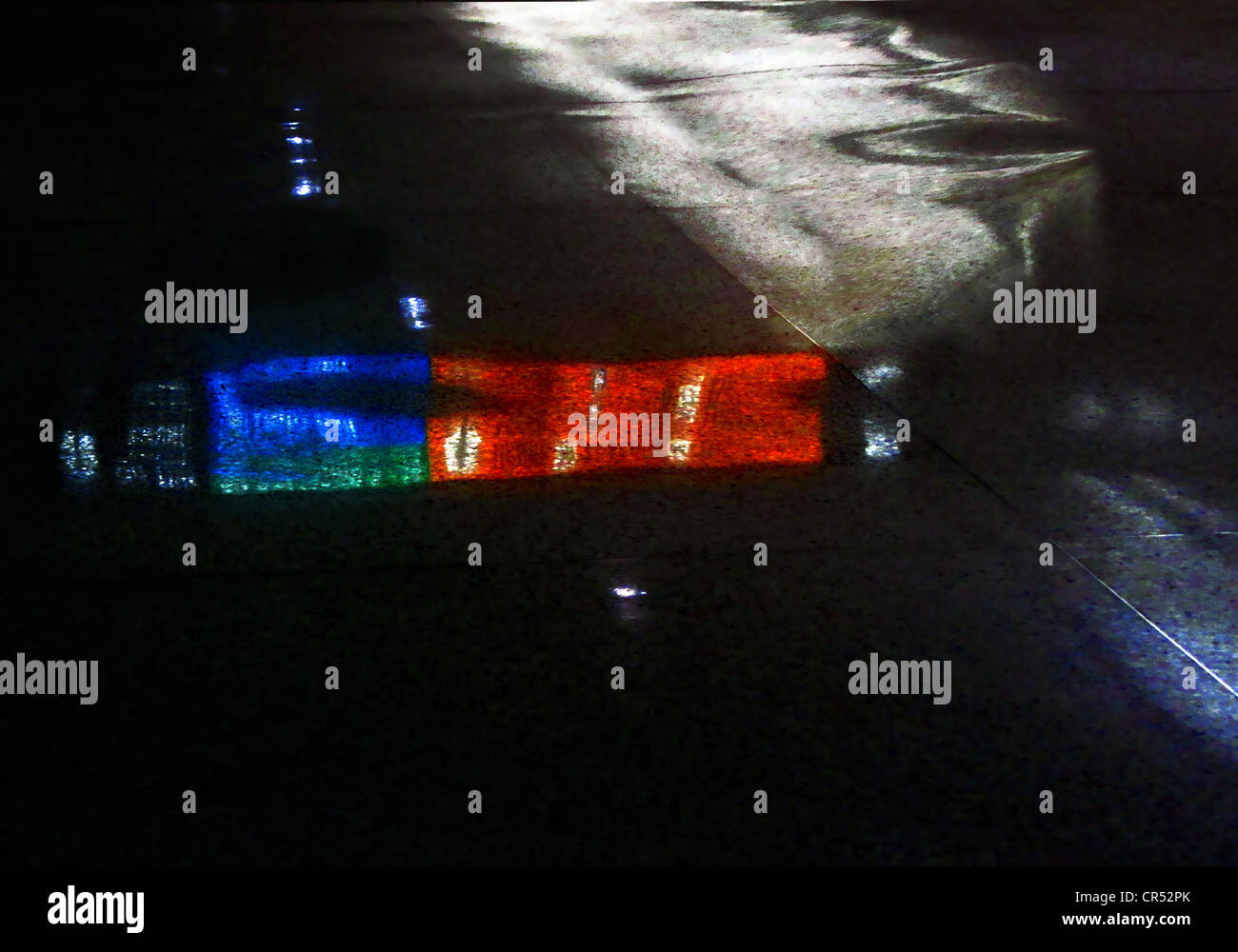 Ombres sur le sol, Pepsi Cola Banque D'Images