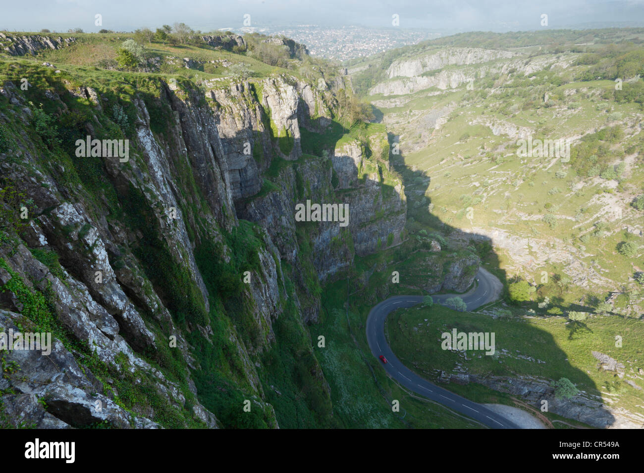 Les gorges de Cheddar. Les collines de Mendip. Le Somerset. L'Angleterre. UK. Banque D'Images