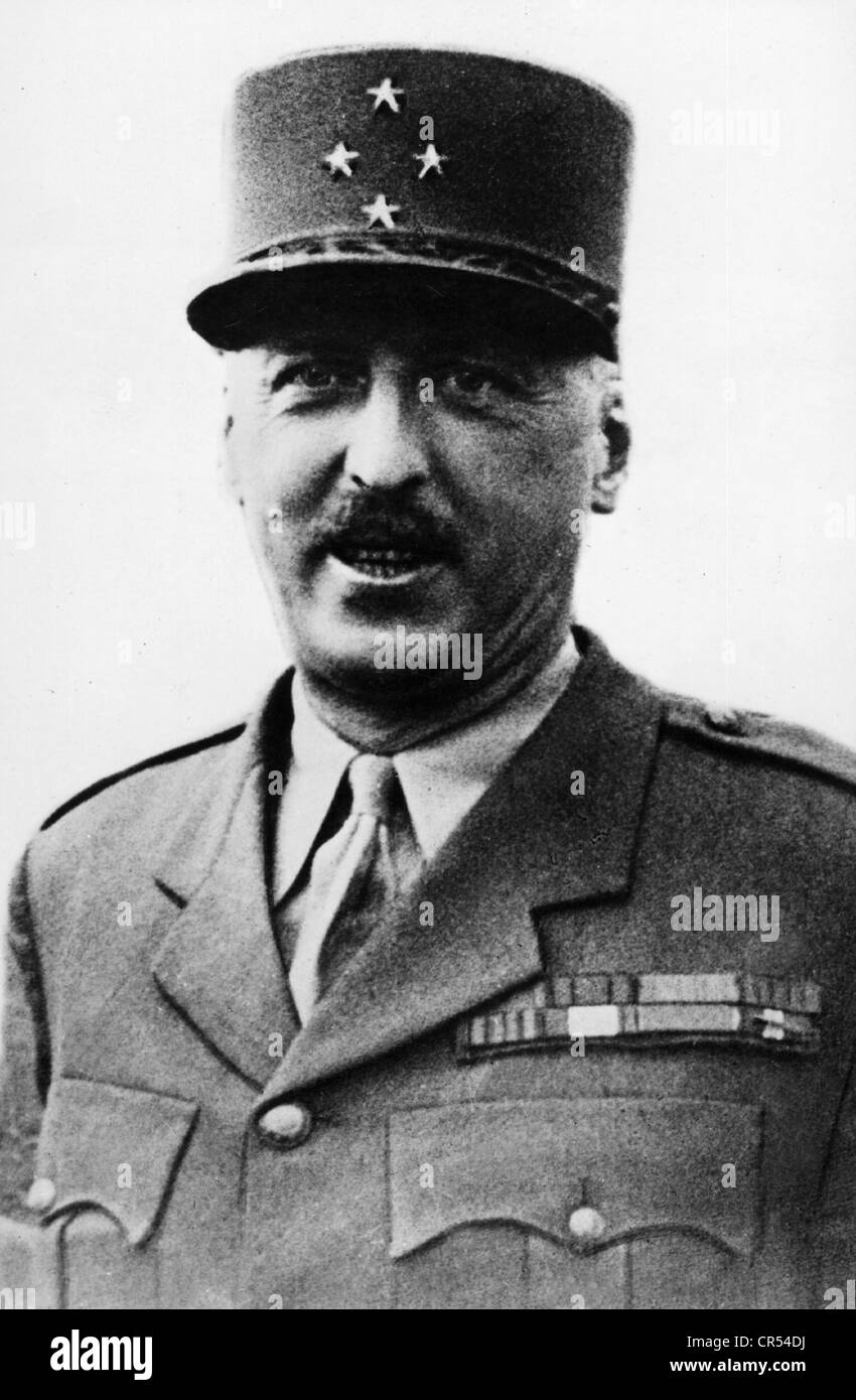 Koenig, Pierre, 10.10.1898 - 3.7.1970, général français, commandant des troupes d'occupation françaises en Allemagne 1945 - 1950, portrait, vers 1946, Banque D'Images