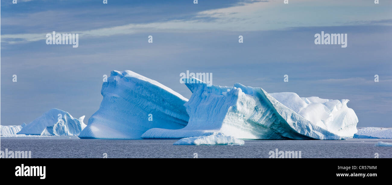 Les icebergs, Région de l'Antarctique, l'Antarctique Banque D'Images