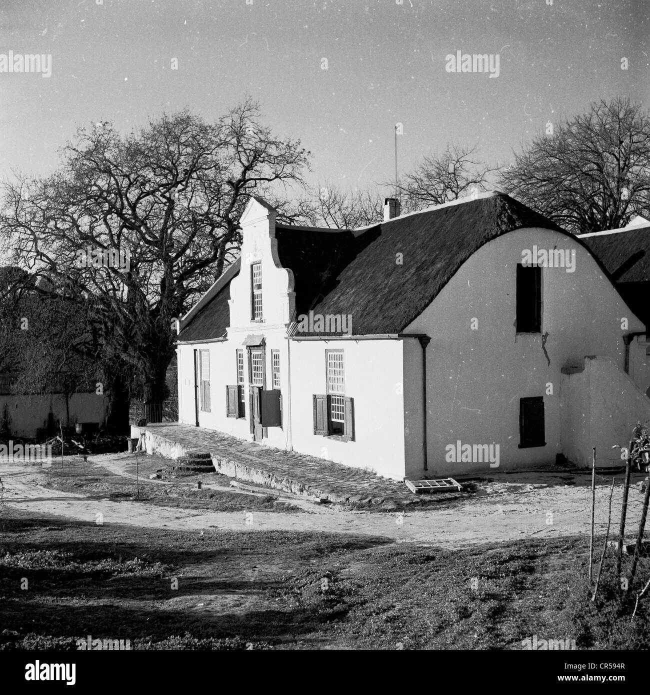 L'Afrique du Sud, années 50. Maison appartenant à mine locale propriétaire. Banque D'Images