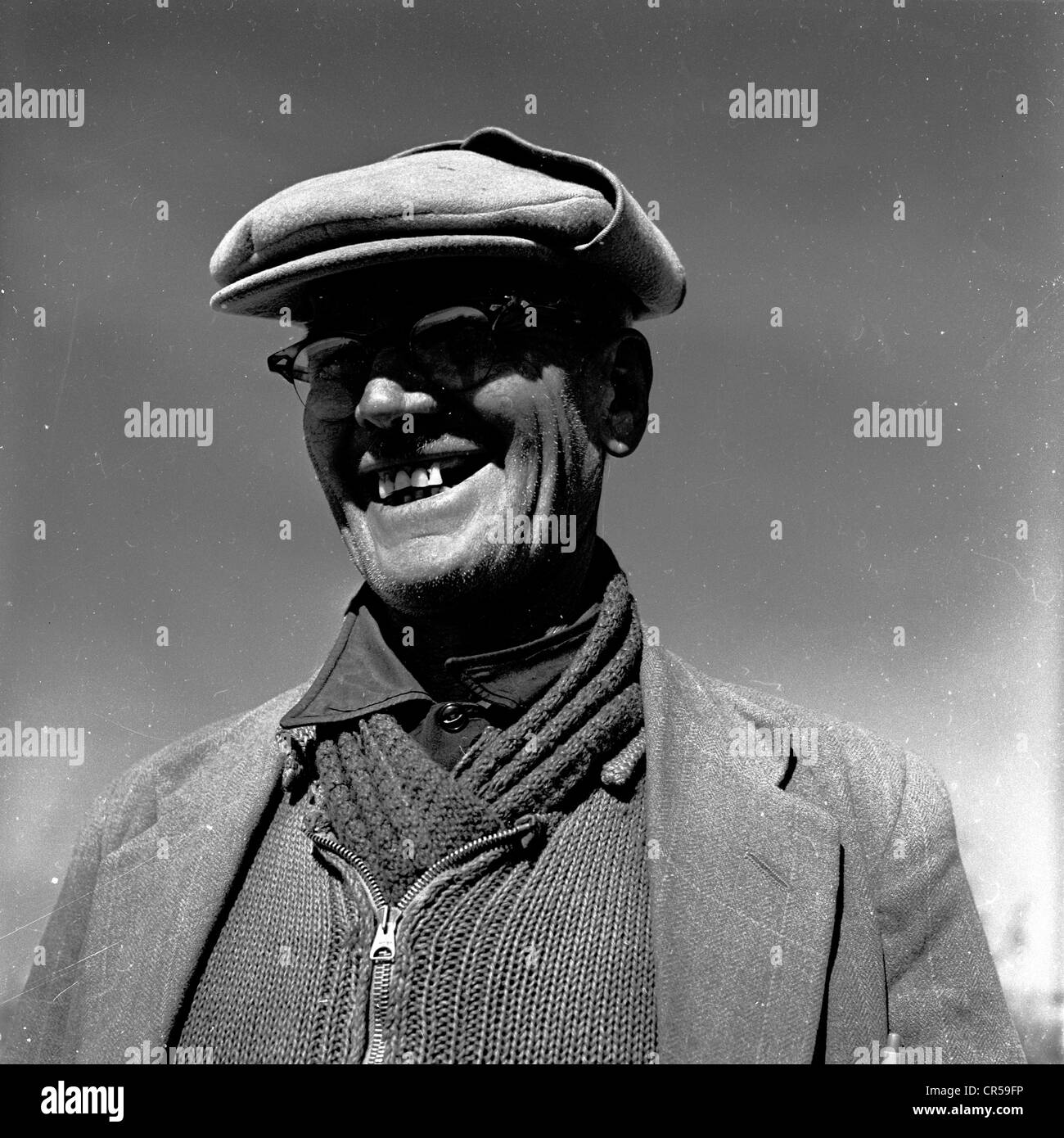 L'Afrique du Sud, années 50. Portrait de l'homme locales Afrikaaner par J Allan l'argent comptant. Banque D'Images