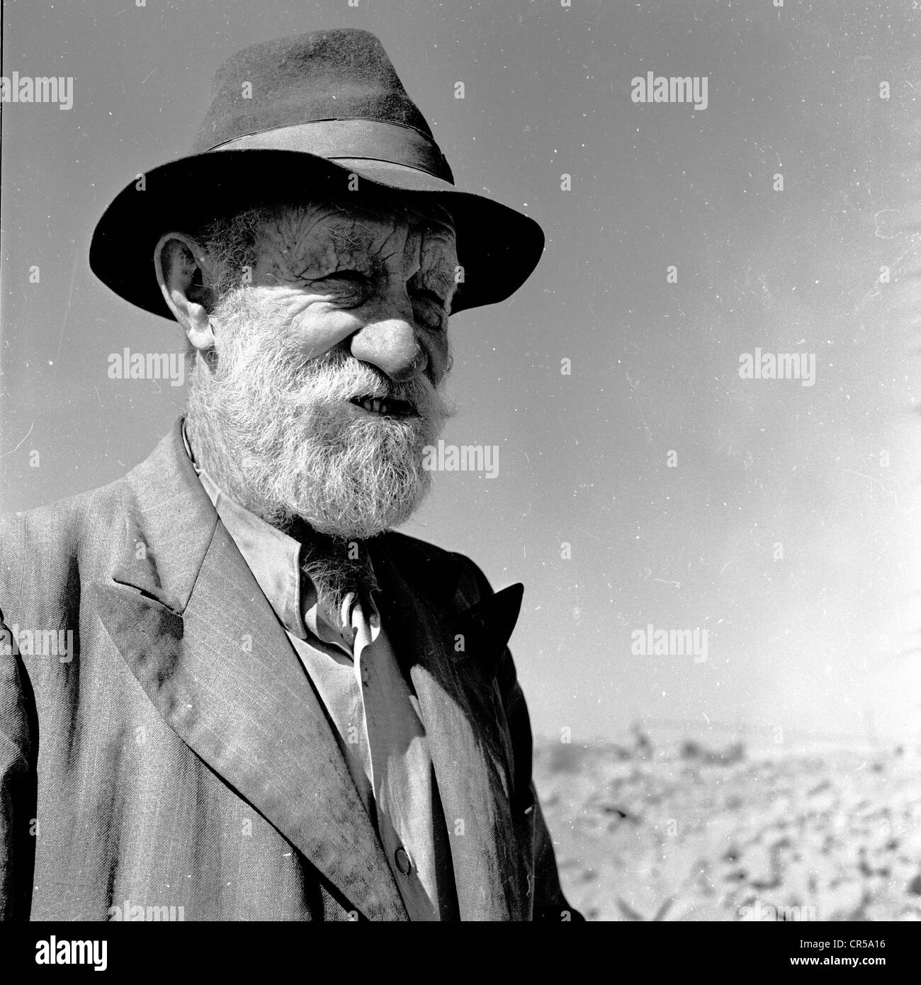 L'Afrique du Sud, années 50. Portrait d'un homme Africkaaner locaux par J Allan l'argent comptant. Banque D'Images